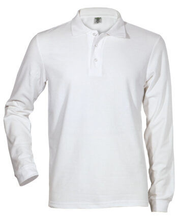 Ανδρικό Polo μακρυμάνικο WHITE