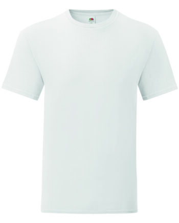 Ανδρικό μπλουζάκι ICONIC 150T slim fit WHITE